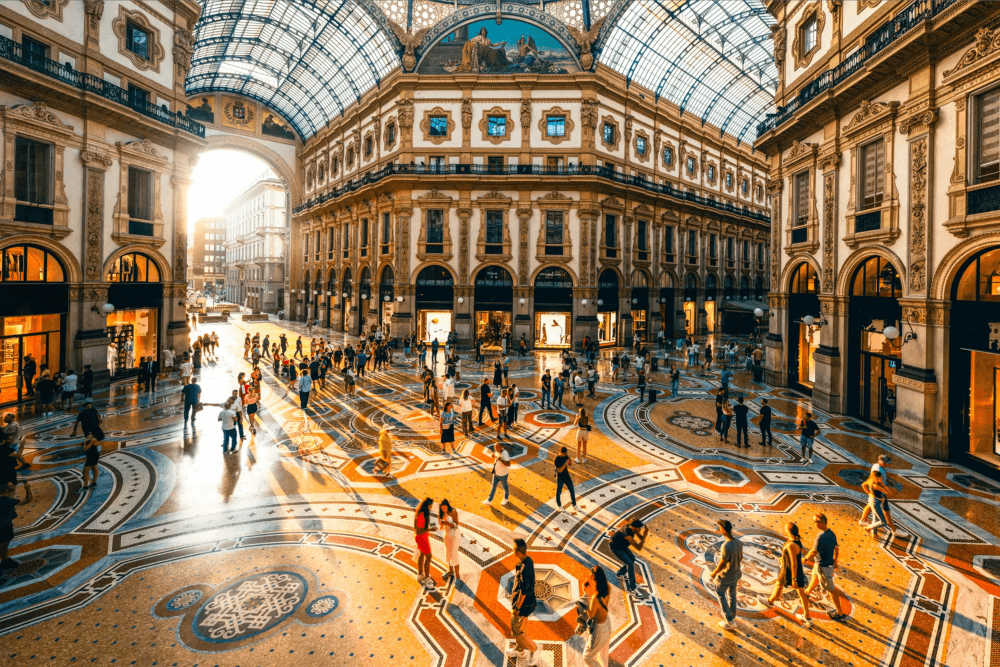 Galleria Vittorio Emanuele II in Milan, Italy